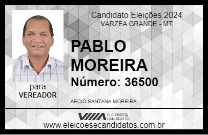 Candidato PABLO MOREIRA 2024 - VÁRZEA GRANDE - Eleições