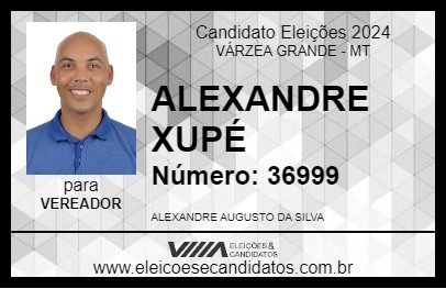 Candidato ALEXANDRE XUPÉ 2024 - VÁRZEA GRANDE - Eleições