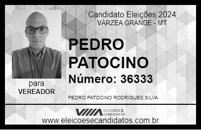 Candidato PEDRO PATOCINO 2024 - VÁRZEA GRANDE - Eleições