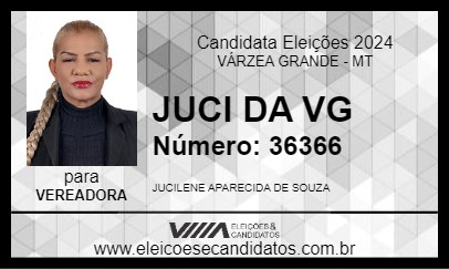 Candidato JUCI DA VG 2024 - VÁRZEA GRANDE - Eleições