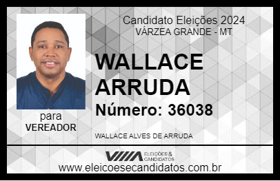 Candidato WALLACE ARRUDA 2024 - VÁRZEA GRANDE - Eleições