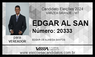 Candidato EDGAR AL SAN 2024 - VÁRZEA GRANDE - Eleições