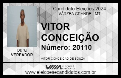 Candidato VITOR CONCEIÇÃO 2024 - VÁRZEA GRANDE - Eleições