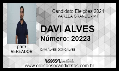 Candidato DAVI ALVES 2024 - VÁRZEA GRANDE - Eleições