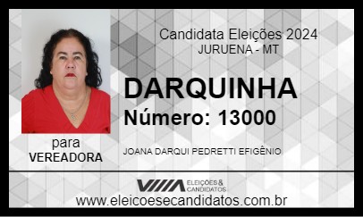 Candidato DARQUINHA 2024 - JURUENA - Eleições