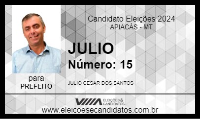 Candidato JULIO 2024 - APIACÁS - Eleições