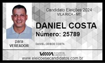 Candidato DANIEL COSTA 2024 - VILA RICA - Eleições