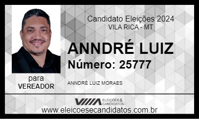 Candidato ANNDRÉ LUIZ 2024 - VILA RICA - Eleições