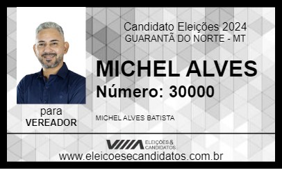 Candidato MICHEL ALVES 2024 - GUARANTÃ DO NORTE - Eleições