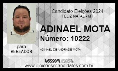 Candidato ADINAEL MOTA 2024 - FELIZ NATAL - Eleições