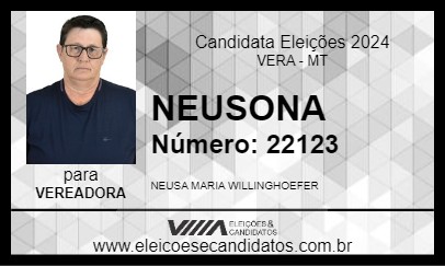 Candidato NEUZONA 2024 - VERA - Eleições