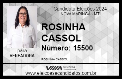 Candidato ROSINHA CASSOL 2024 - NOVA MARINGÁ - Eleições