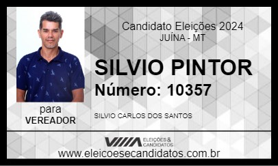 Candidato SILVIO PINTOR 2024 - JUÍNA - Eleições