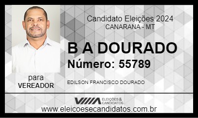 Candidato B A DOURADO 2024 - CANARANA - Eleições