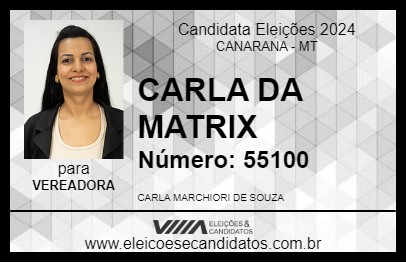 Candidato CARLINHA DA MATRIX 2024 - CANARANA - Eleições