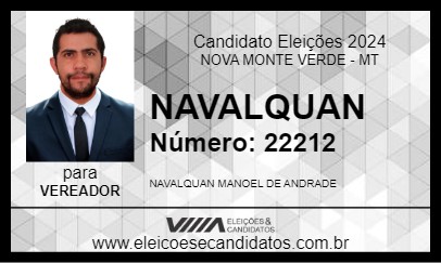 Candidato NAVALQUAN 2024 - NOVA MONTE VERDE - Eleições