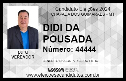 Candidato DIDI DA POUSADA 2024 - CHAPADA DOS GUIMARÃES - Eleições