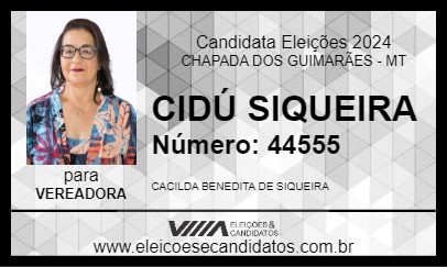 Candidato CIDÚ SIQUEIRA 2024 - CHAPADA DOS GUIMARÃES - Eleições