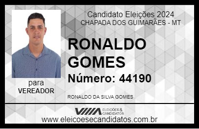 Candidato RONALDO GOMES 2024 - CHAPADA DOS GUIMARÃES - Eleições