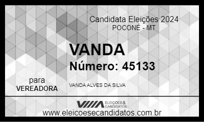 Candidato VANDA 2024 - POCONÉ - Eleições