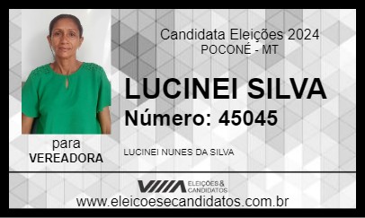 Candidato LUCINEI SILVA 2024 - POCONÉ - Eleições