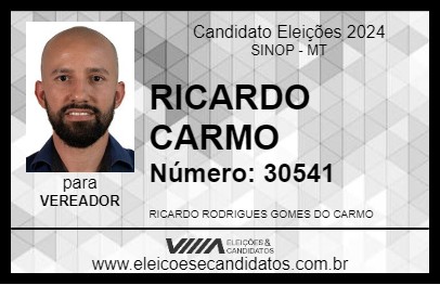 Candidato RICARDO CARMO 2024 - SINOP - Eleições