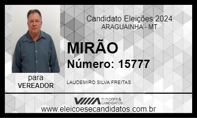 Candidato MIRÃO 2024 - ARAGUAINHA - Eleições