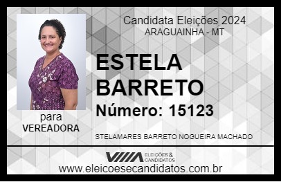 Candidato ESTELA BARRETO 2024 - ARAGUAINHA - Eleições