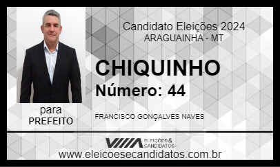 Candidato CHIQUINHO 2024 - ARAGUAINHA - Eleições