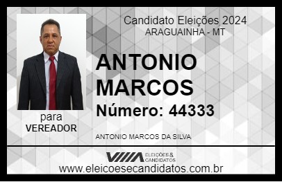 Candidato ANTONIO MARCOS 2024 - ARAGUAINHA - Eleições