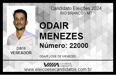 Candidato ODAIR MENEZES 2024 - RIO BRANCO - Eleições