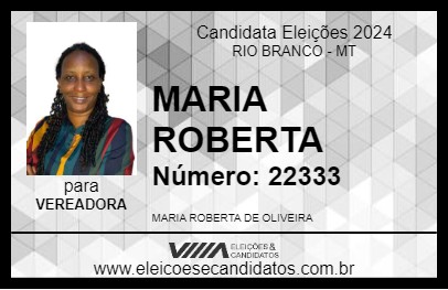 Candidato MARIA ROBERTA 2024 - RIO BRANCO - Eleições