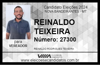 Candidato REINALDO TEIXEIRA 2024 - NOVA BANDEIRANTES - Eleições