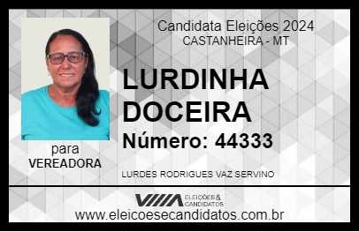 Candidato LURDINHA DOCEIRA 2024 - CASTANHEIRA - Eleições