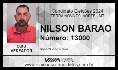 Candidato NILSON BARAO 2024 - TERRA NOVA DO NORTE - Eleições