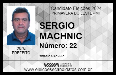 Candidato SERGIO MACHNIC 2024 - PRIMAVERA DO LESTE - Eleições