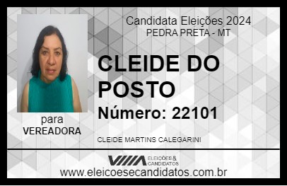 Candidato CLEIDE DO POSTO 2024 - PEDRA PRETA - Eleições