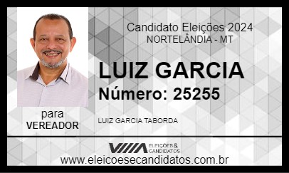 Candidato LUIZ GARCIA 2024 - NORTELÂNDIA - Eleições