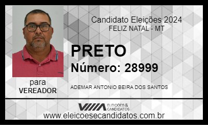 Candidato PRETO 2024 - FELIZ NATAL - Eleições