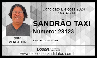 Candidato SANDRÃO TAXI 2024 - FELIZ NATAL - Eleições