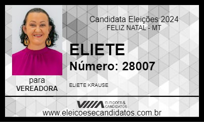 Candidato ELIETE 2024 - FELIZ NATAL - Eleições