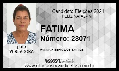 Candidato FATIMA 2024 - FELIZ NATAL - Eleições