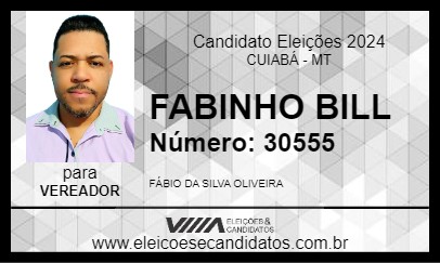 Candidato FABINHO BILL 2024 - CUIABÁ - Eleições