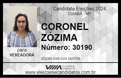 Candidato CORONEL ZÓZIMA 2024 - CUIABÁ - Eleições