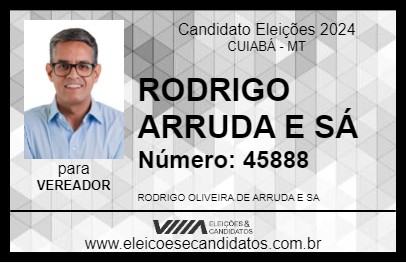 Candidato RODRIGO ARRUDA E SÁ 2024 - CUIABÁ - Eleições