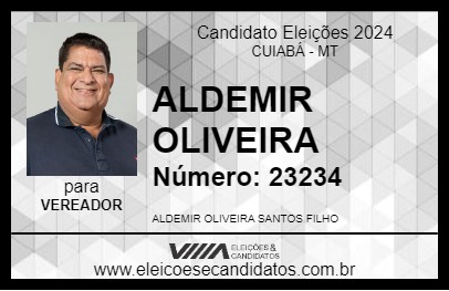 Candidato ALDEMIR OLIVEIRA 2024 - CUIABÁ - Eleições