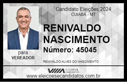 Candidato RENIVALDO NASCIMENTO 2024 - CUIABÁ - Eleições