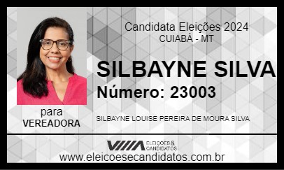 Candidato SILBAYNE SILVA 2024 - CUIABÁ - Eleições