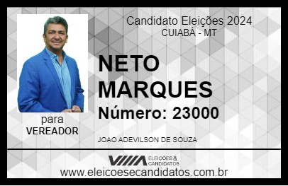 Candidato NETO MARQUES 2024 - CUIABÁ - Eleições