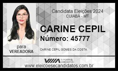 Candidato CARINE CEPIL 2024 - CUIABÁ - Eleições